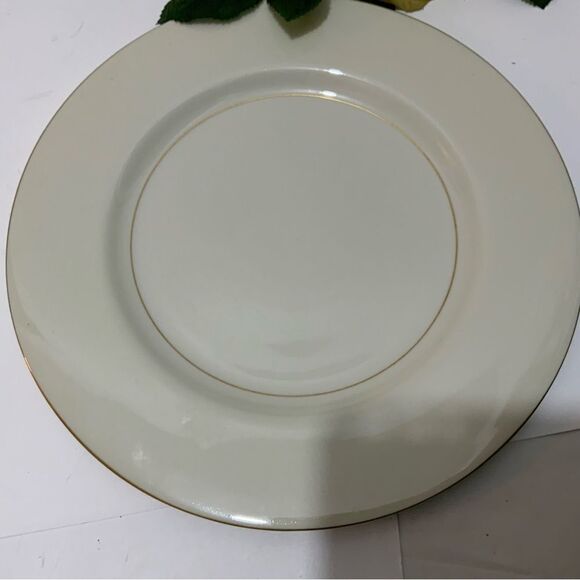 Theodore Haviland Gramercy 10 3/4  Inch dinner plate With Gold Trim set of 2 G8 - Picture 6 of 10
